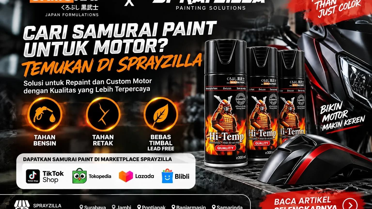 Cat Motor dan Drama Bensin Tumpah: Kenapa Samurai Paint Layak Jadi Pahlawan Tanpa Jubah